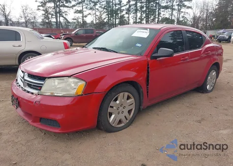 2013 Dodge Avenger Se from USA, damaged, VIN 1C3CDZAB8DN547908